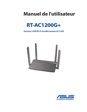 Manuel du propriétaire | Asus RT-AC68UFRT-AC88U DUAL BAND WIFI-AC3100 Manuel utilisateur | Fixfr