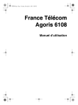 FRANCE TELECOM AGORIS 6108 Manuel utilisateur