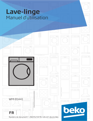 Manuel du propriétaire | Beko WMI 81441 Manuel utilisateur | Fixfr