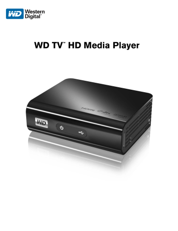 Manuel du propriétaire | Western Digital TV HD MEDIA PLAYER Manuel utilisateur | Fixfr