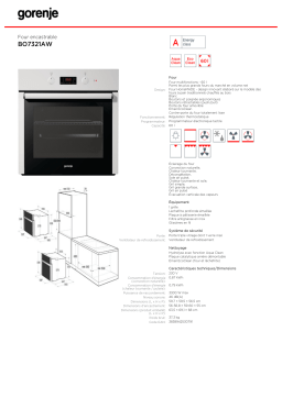 Gorenje BO7321AW Manuel utilisateur