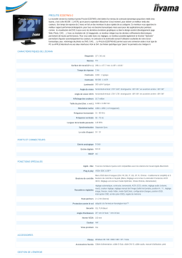 iiyama E2207WS Manuel utilisateur