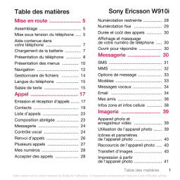 Sony Ericsson W595 Walkman Manuel utilisateur