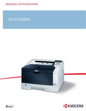 Manuel du propriétaire | KYOCERA FS-1370DN Manuel utilisateur | Fixfr