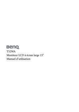 BenQ T52WA Manuel utilisateur