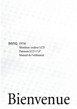 BenQ FP785 Manuel utilisateur