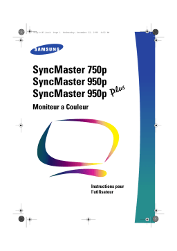 Samsung SYNCMASTER 750P Manuel utilisateur