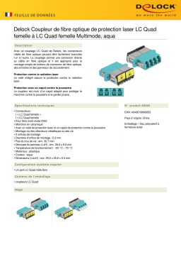 DeLOCK 86905 Optical Fiber Coupler Fiche technique