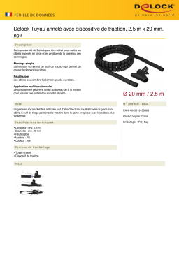 DeLOCK 18836 Spiral Hose Fiche technique