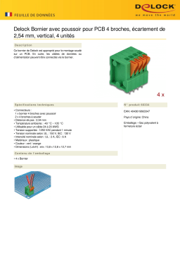 DeLOCK 66334 Terminal block Fiche technique