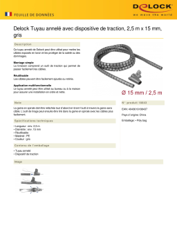 DeLOCK 18843 Spiral Hose Fiche technique