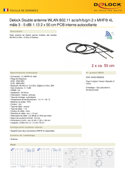 Delock 802.11 ac/a/h/b/g/n Antenne WLAN | Chat IA & PDF
