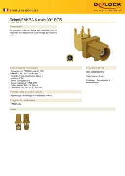 DeLOCK 89781 FAKRA K plug 90° PCB Fiche technique