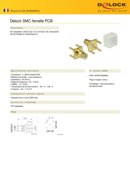 DeLOCK 65850 SMC jack PCB Fiche technique