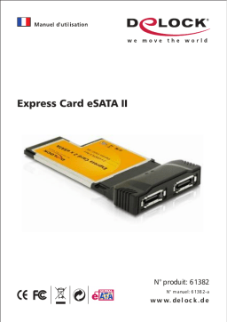 DeLOCK 61382 Express Card > 2 x eSATA 3 Gb/s Manuel utilisateur