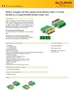 DeLOCK 86902 Optical Fiber Coupler Fiche technique