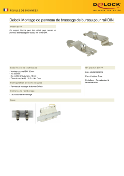 Delock Support de panneau brassage bureau | AI & PDF
