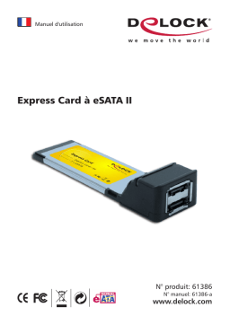 DeLOCK 61386 Express Card > 2 x eSATA 3 Gb/s Manuel utilisateur