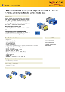 DeLOCK 86888 Optical Fiber Coupler Fiche technique