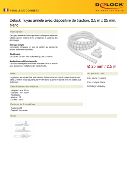 DeLOCK 18841 Spiral Hose Fiche technique