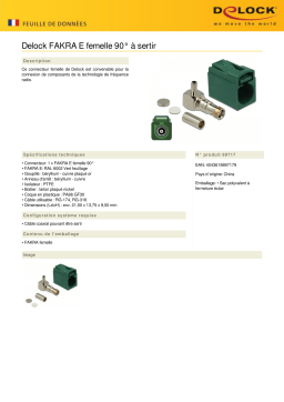 DeLOCK 89717 FAKRA E jack 90° for crimping Fiche technique