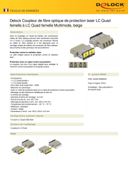 DeLOCK 86904 Optical Fiber Coupler Fiche technique