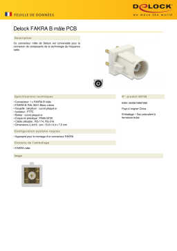 DeLOCK 89728 FAKRA B plug PCB Fiche technique