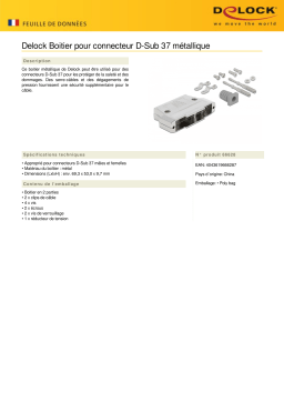 DeLOCK 66628 D-Sub 37 Metal Housing Fiche technique