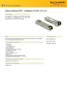 DeLOCK 86171 SFP+ Module 10GBase-LR SM 1310 nm Fiche technique