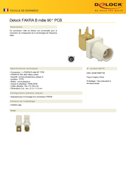 DeLOCK 89773 FAKRA B plug 90° PCB Fiche technique