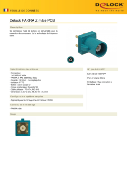 DeLOCK 89737 FAKRA Z plug PCB Fiche technique