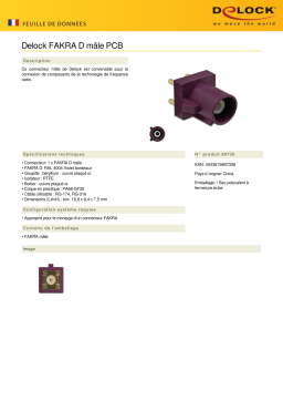 DeLOCK 89730 FAKRA D plug PCB Fiche technique