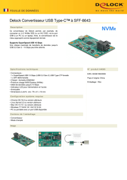 DeLOCK 64093 Converter USB Type-C™ to SFF-8643 Fiche technique