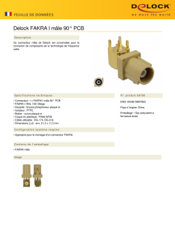 DeLOCK 89780 FAKRA I plug 90° PCB Fiche technique