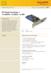 DeLOCK 70156 PCI Raid Controller &gt; 1x eSATA, 1x SATA, 1x IDE Fiche technique