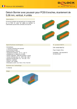 DeLOCK 66272 Terminal block Fiche technique