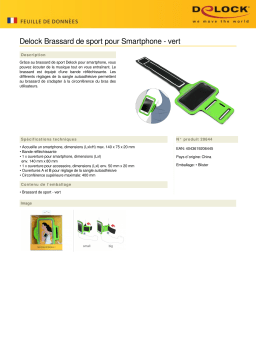 DeLOCK 20644 Sport Armband for Smartphone green Fiche technique