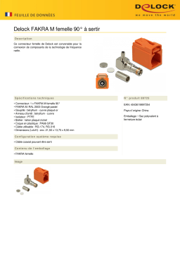 DeLOCK 89725 FAKRA M jack 90° for crimping Fiche technique