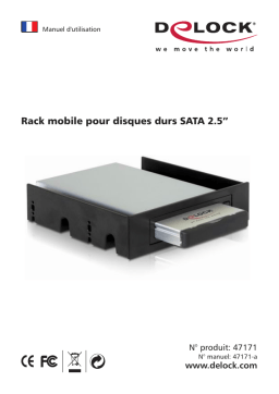 DeLOCK 47171 Mobile Rack for 2.5 SATA hard drives Manuel utilisateur