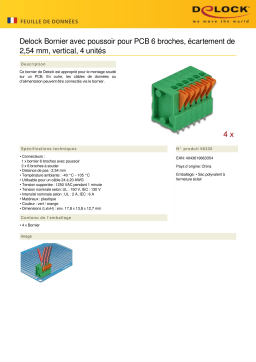 DeLOCK 66335 Terminal block Fiche technique