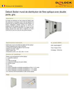 DeLOCK 86837 Fiber optic wall distribution box Fiche technique