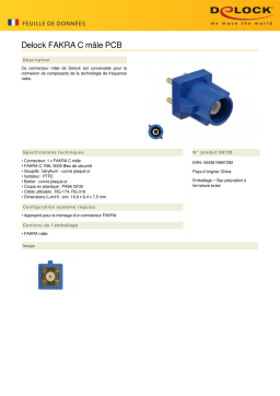 DeLOCK 89729 FAKRA C plug PCB Fiche technique