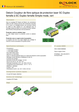 DeLOCK 86892 Optical Fiber Coupler Fiche technique