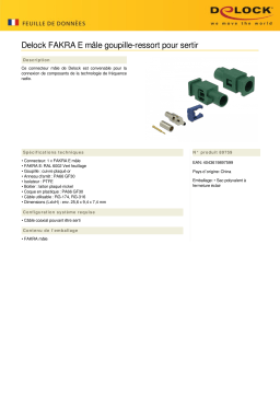 DeLOCK 89759 FAKRA E plug spring pin for crimping Fiche technique