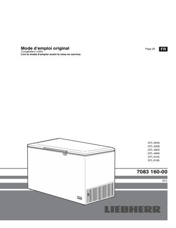 GTL 4906 | GTL 6106 | GTL 3005 | GTL 4905 | GTL 3006 | Mode d'emploi | Liebherr GTL 6105 Operating instrustions | Fixfr