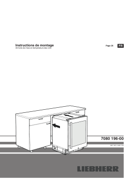 Liebherr UWTes 1672 Vinidor Under-worktop wine cabinet Manuel utilisateur