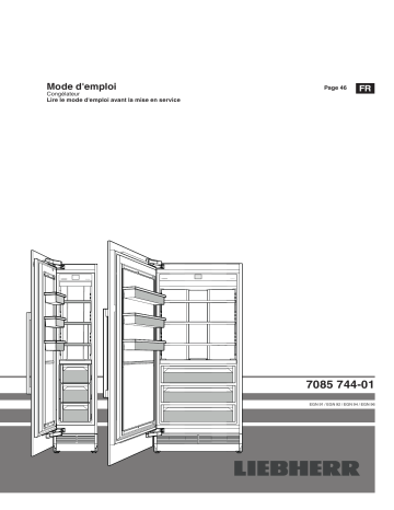 EGN 9471 | EGN 9171 | EGN 9271 | Mode d'emploi | Liebherr EGN 9671 Congélateur encastrable intégrable NoFrost Operating instrustions | Fixfr