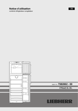 Liebherr CTNesf 3663 Premium Réfrigérateur-congélateur avec compartiment congélation en haut et NoFrost Operating instrustions