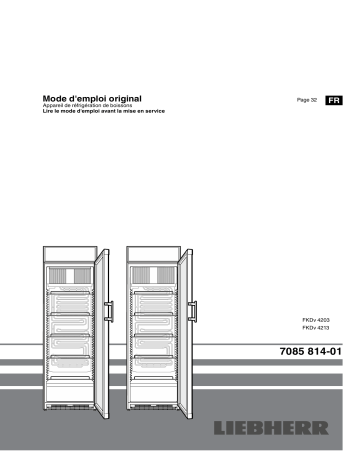 FKDv 4213 | Mode d'emploi | Liebherr FKDv 4203 Operating instrustions | Fixfr