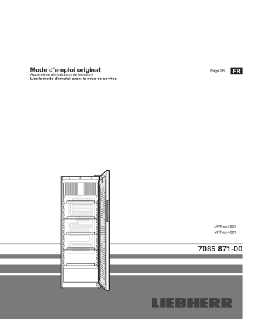 MRFec 3501 | Mode d'emploi | Liebherr MRFec 4001 Operating instrustions | Fixfr